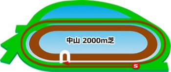中山競馬場のコースの特徴：芝2000m